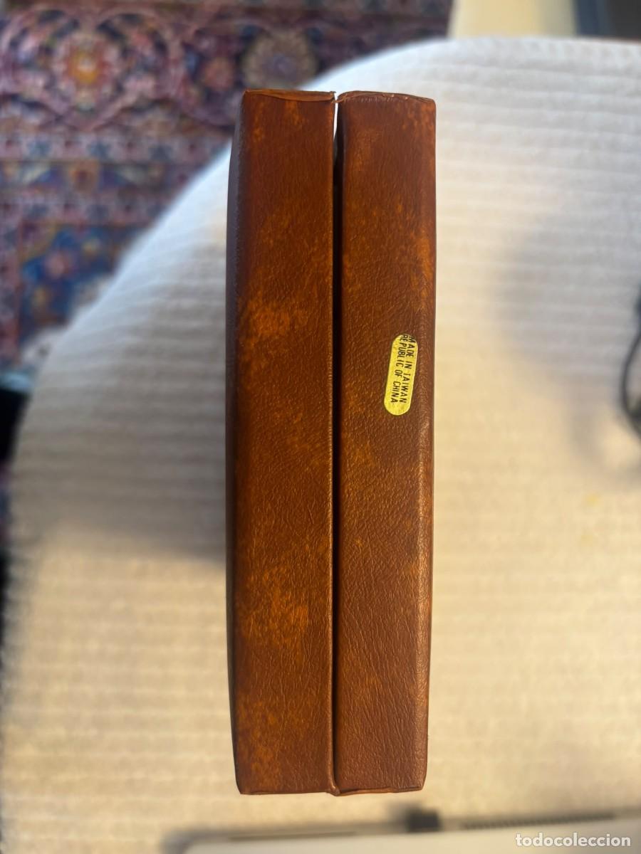 Juegos de mesa: Domin&oacute; vintage completo de 28 fichas con pivote met&aacute;lico y malet&iacute;n original