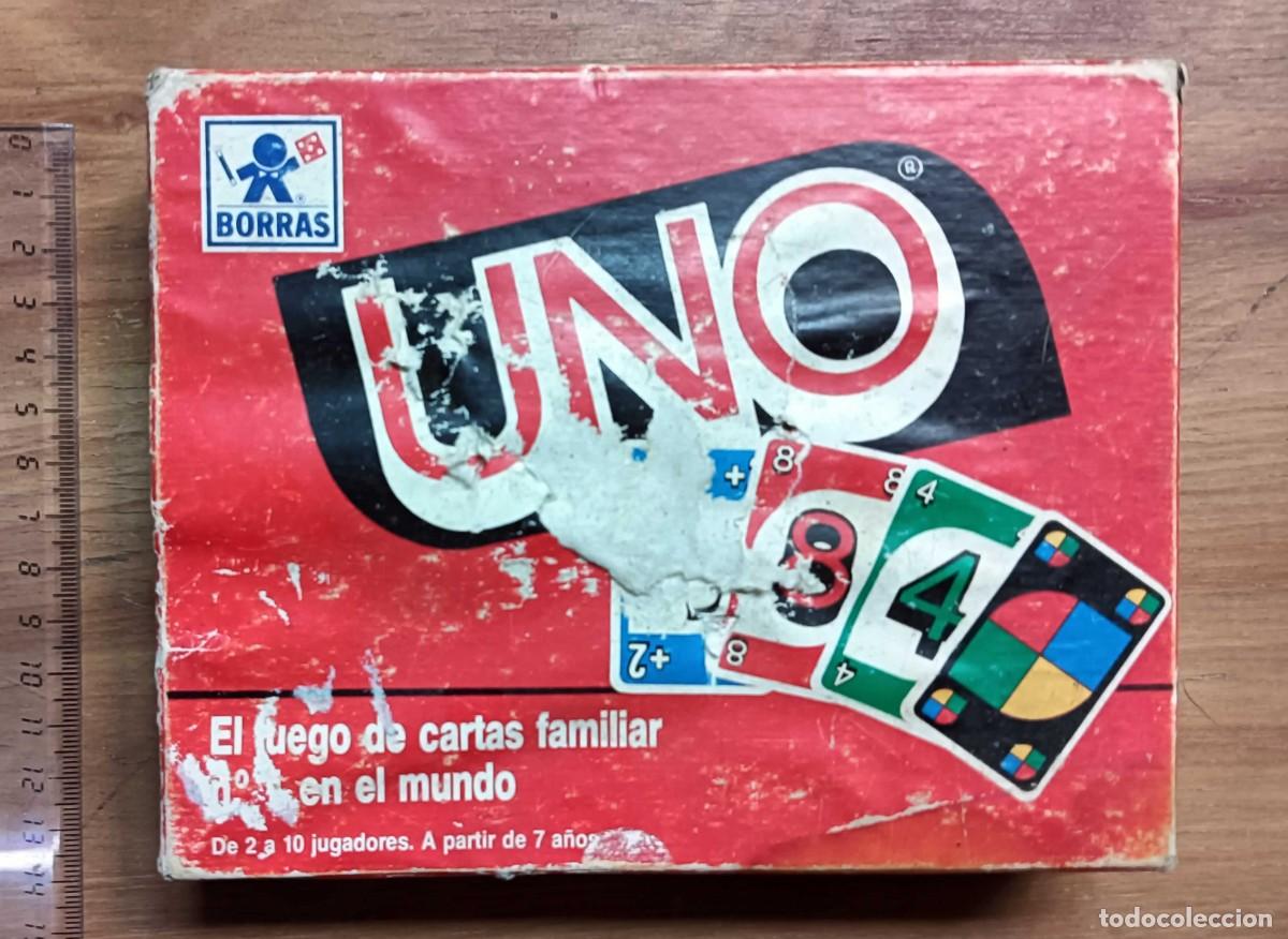 Juegos de mesa: JUEGO DE CARTAS UNO - EDICI&Oacute;N BORRAS - CAJA ORIGINAL - VINTAGE - A&Ntilde;OS 80