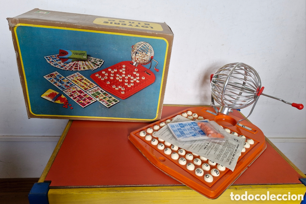Juegos de mesa: LOTER&Iacute;A BINGO MANUAL GRANDE 24 CARTONES.SIN USO,EN CAJA.CON FALLO.