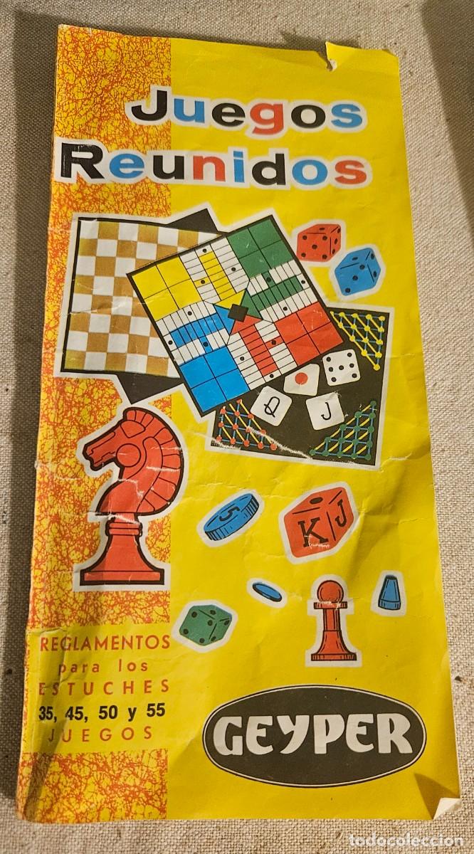 Juegos de mesa: Reglamentos de Juegos Reunidos Geyper 35 para estuches 35 45 50 55