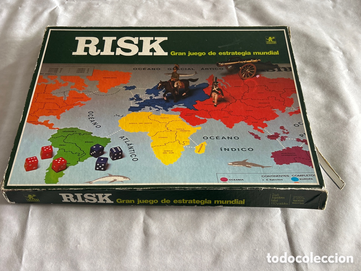 Juegos de mesa: Fant&aacute;stico juego estrategia Risk. Borras