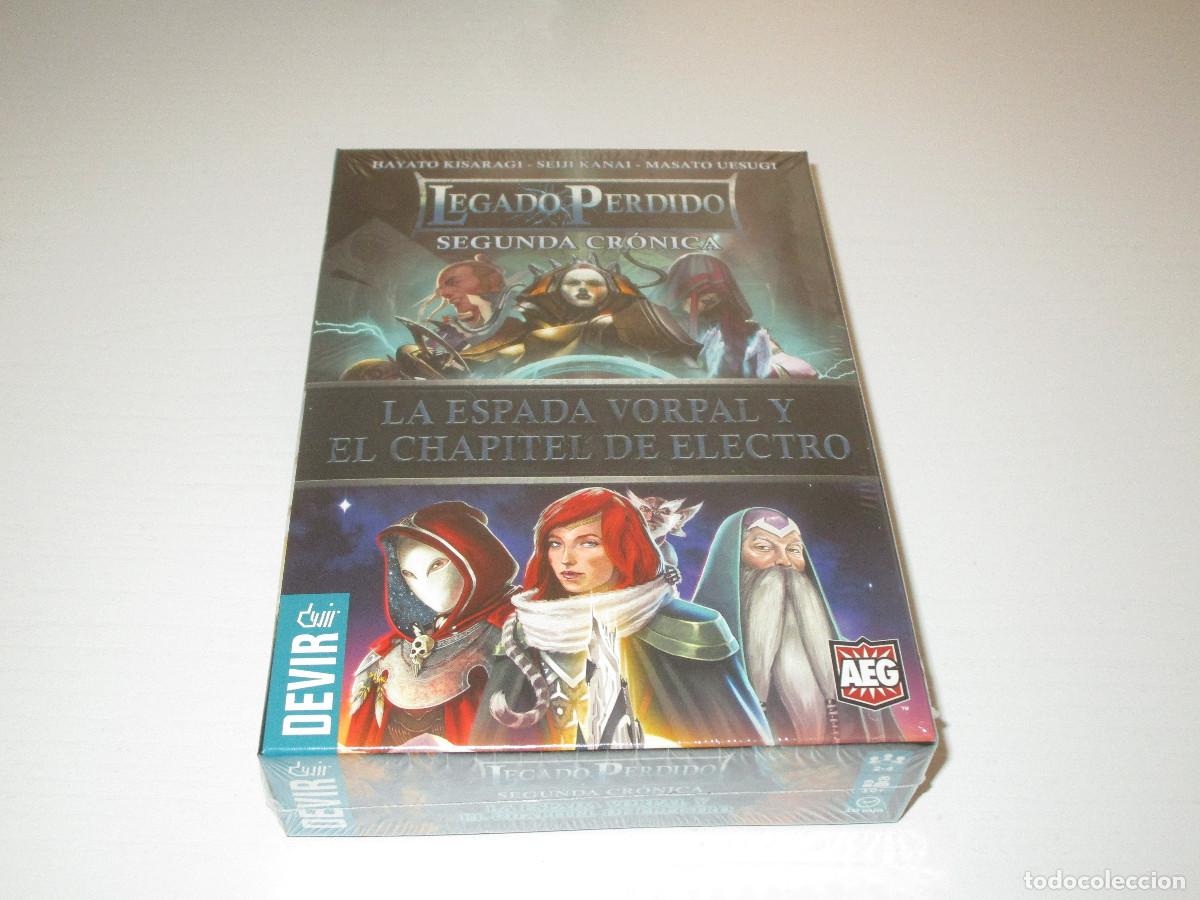 Juegos de mesa: LEGADO PERDIDO SEGUNDA CRONICA / LA ESPADA VORPAL Y EL CHAPITEL DE ELECTRO - NUEVO - DEVIR