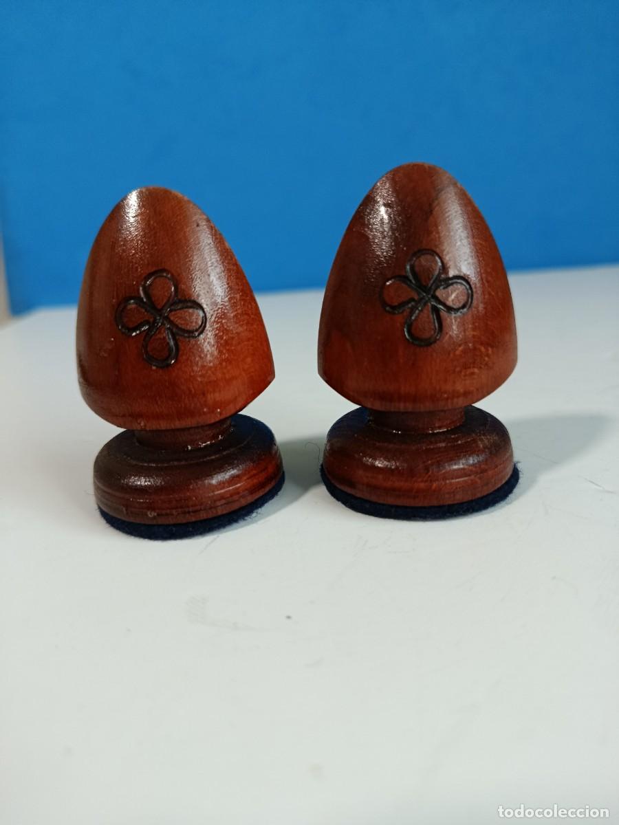 Juegos de mesa: 2 PIEZAS DE AJEDREZ POLACO MOELO REALEZA, MADERA DE ARCE