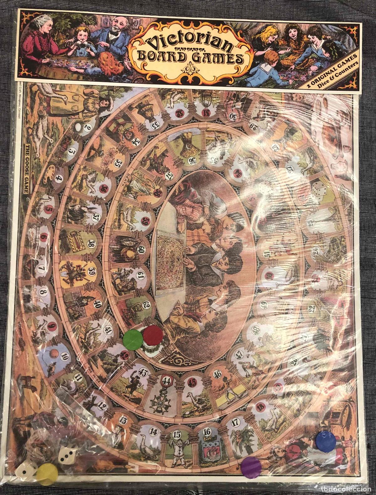 Juegos de mesa: VICTORIAN BOARD GAMES. 2 JUEGOS VICTORIANOS, FACSIMIL CON DADOS Y FICHAS. SIN ABRIR