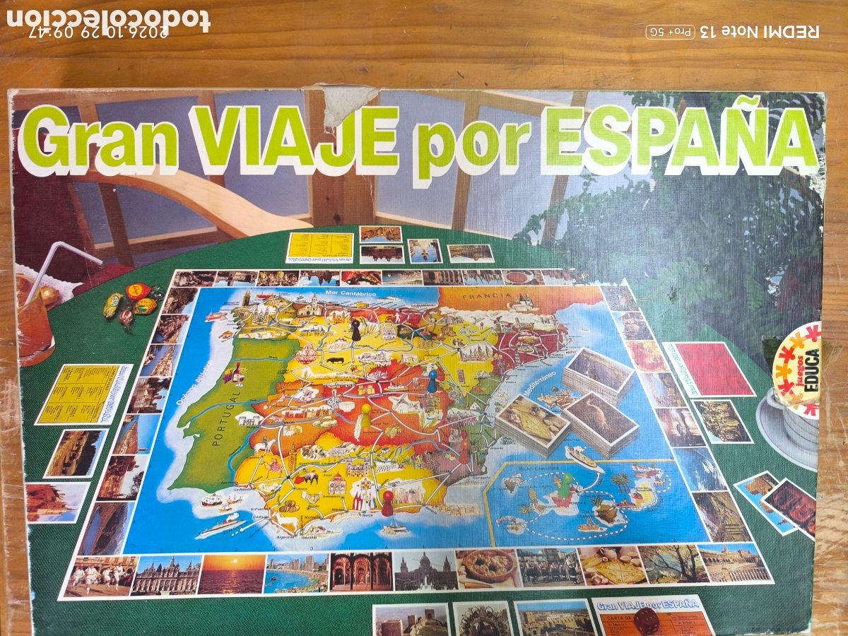 Juegos de mesa: Gran viaje por espa&ntilde;a educa 1981 completo testeando