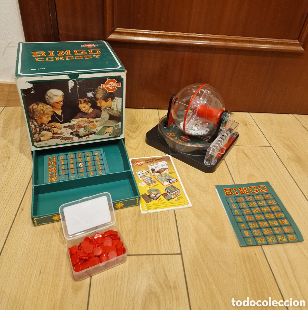 Juegos de mesa: Bingo Autom&aacute;tico Vintage Congost (1972) - Ref. 1703 Made in Spain (Completo)
