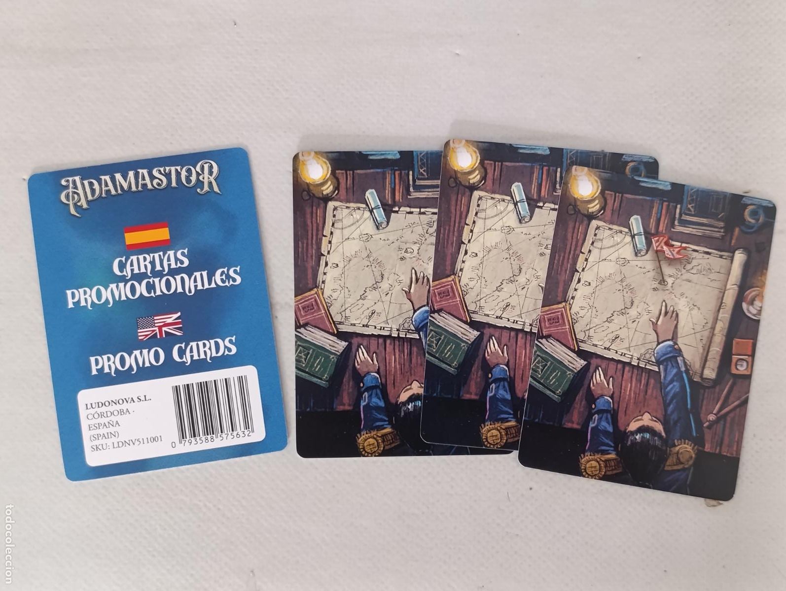 Juegos de mesa: ADAMASTOR - CARTAS PROMOCIONALES - EN CASTELLANO E INGLES - NUEVO (F7B)