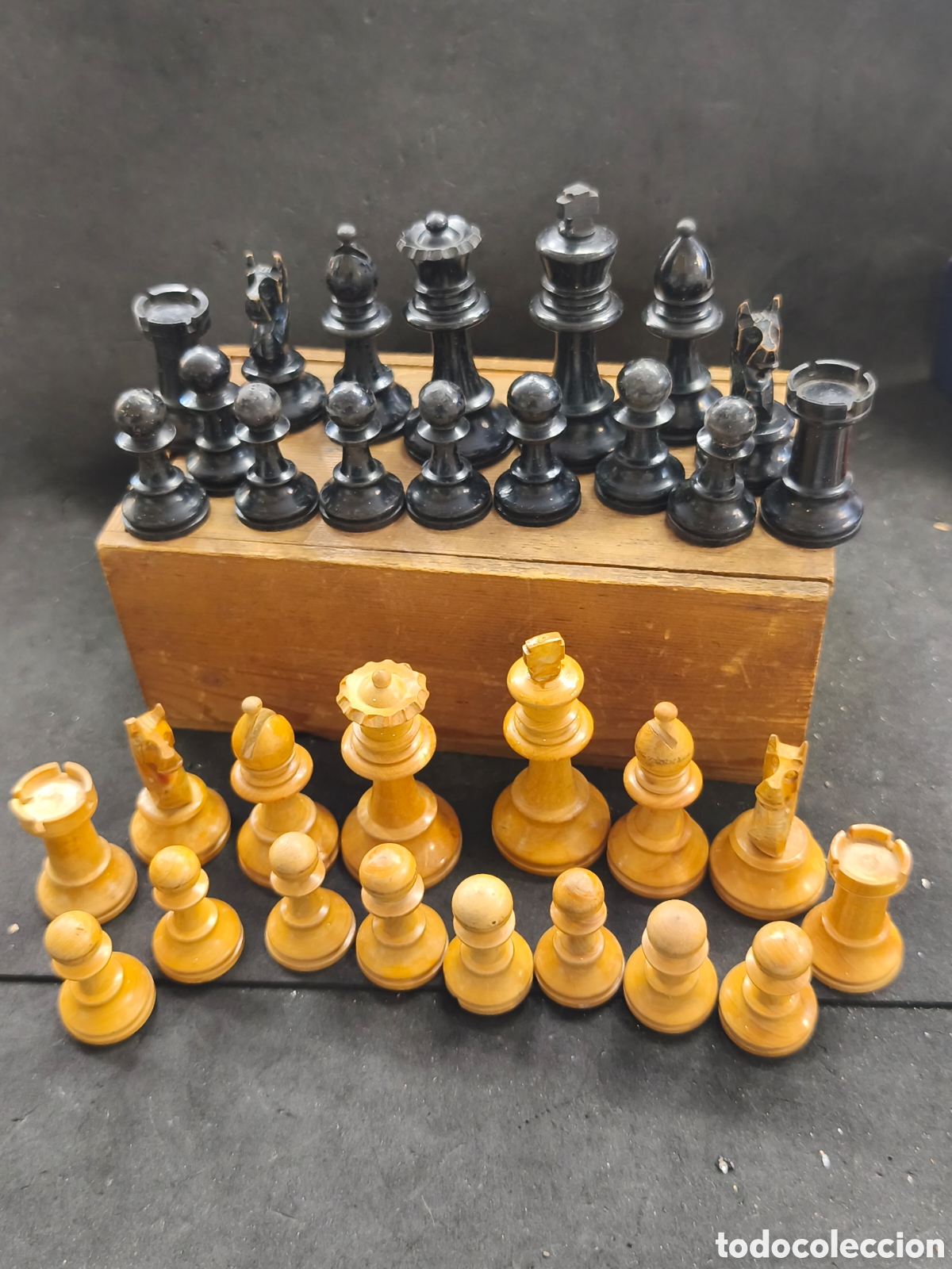 Juegos de mesa: Ajedrez de madera, rey de 7,5cm, no incluye tablero