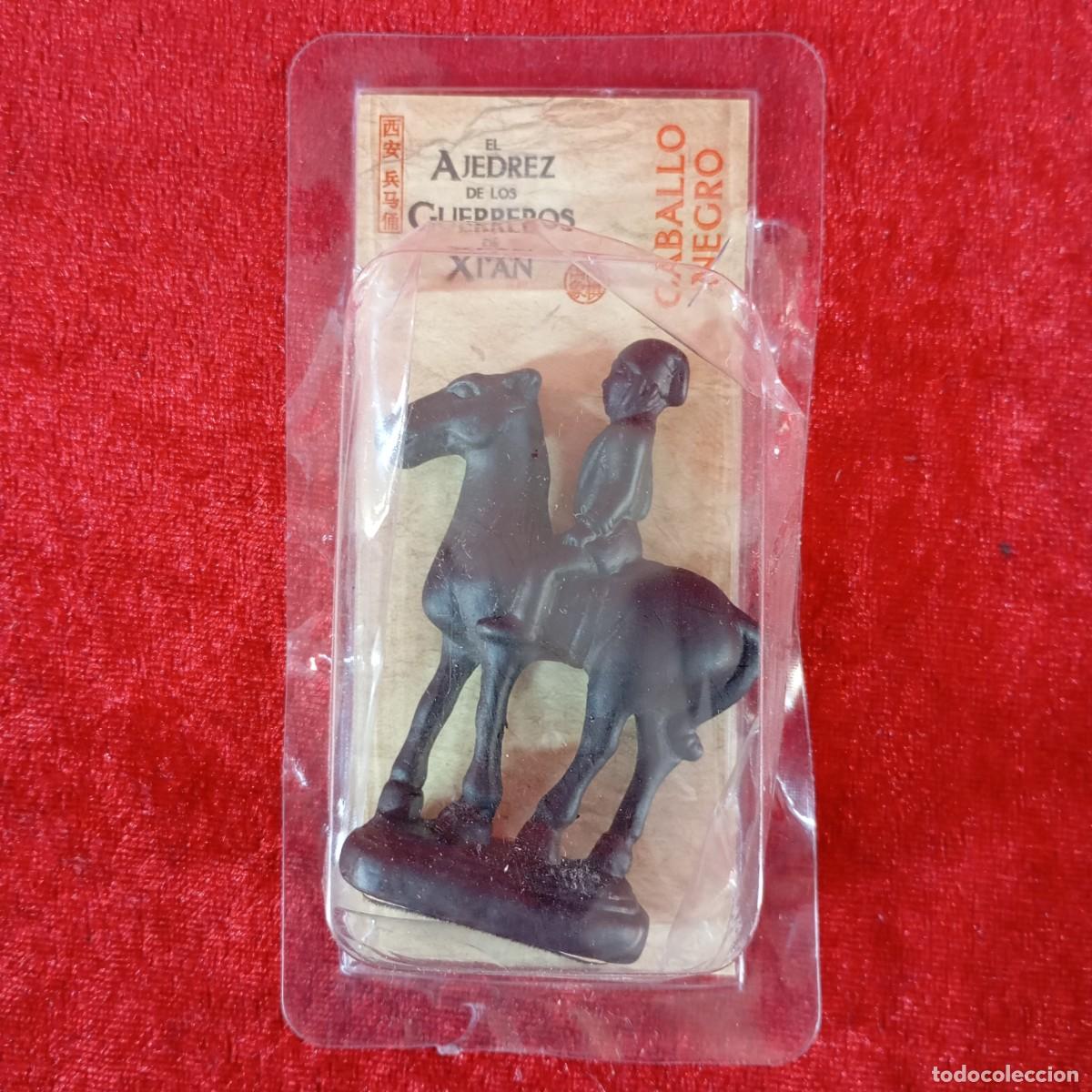Juegos de mesa: PIEZA DE EL AJEDREZ DE LOS GUERREROS XI'AN - CABALLO NEGRO - SOLDADO DE LA DINASTIA HAN - 02