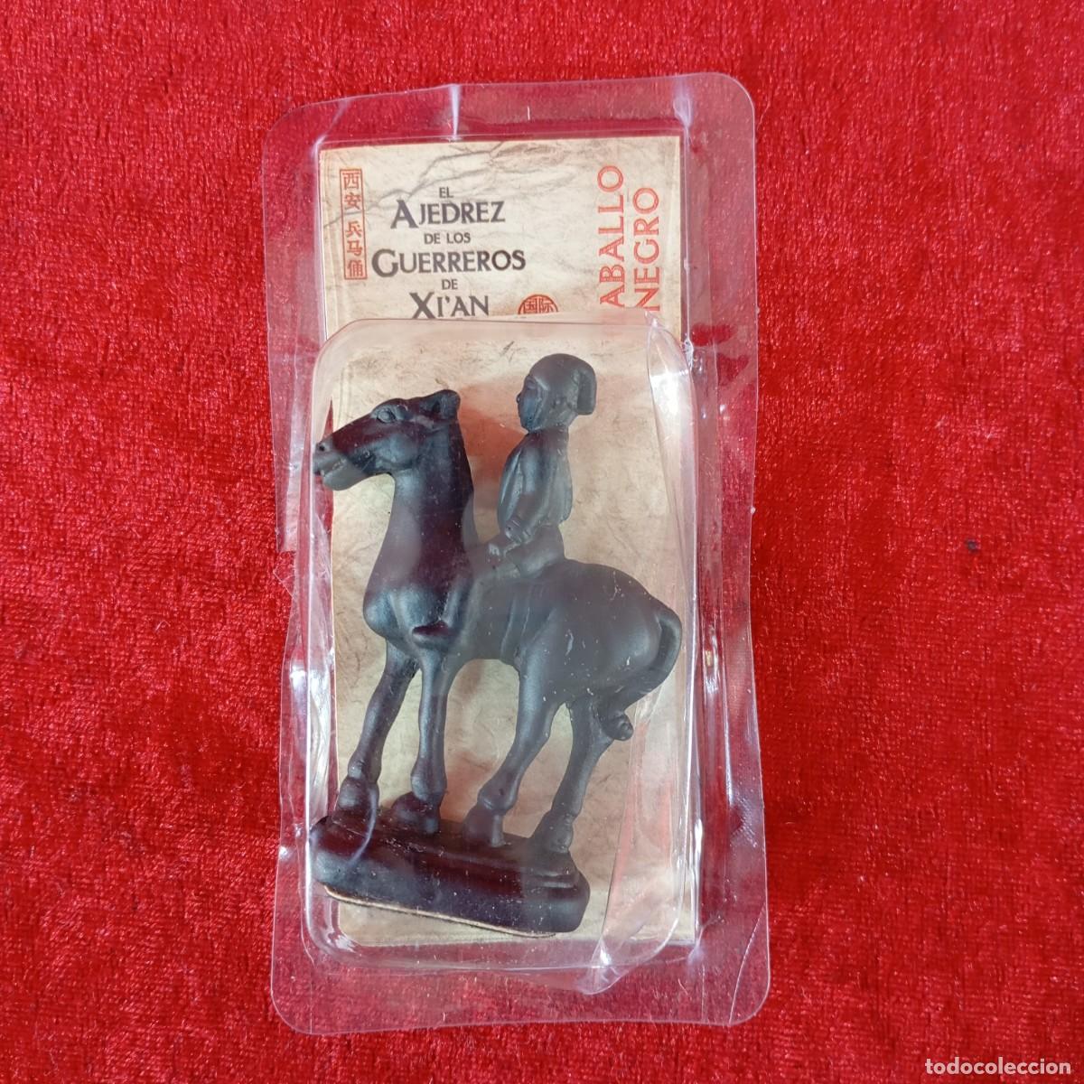 Juegos de mesa: PIEZA DE EL AJEDREZ DE LOS GUERREROS XI'AN - CABALLO NEGRO - SOLDADO DE LA DINASTIA HAN - 47