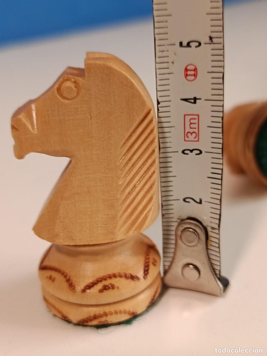 Juegos de mesa: DOS CABALLOS DEL JEDREZ DE MADERA. ANTIGUO - Foto 3