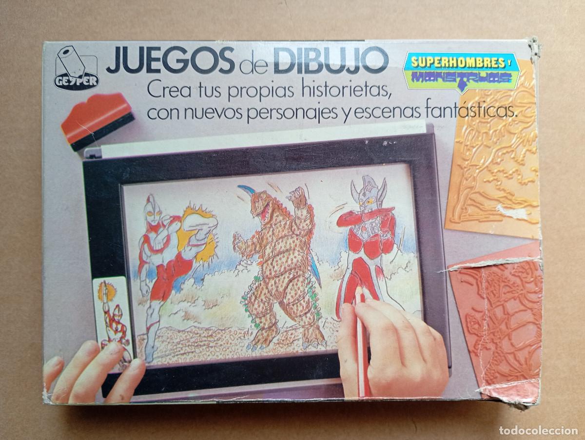 Juegos de mesa: Juego de dibujo Superhombres y Monstruos Geyper Completo