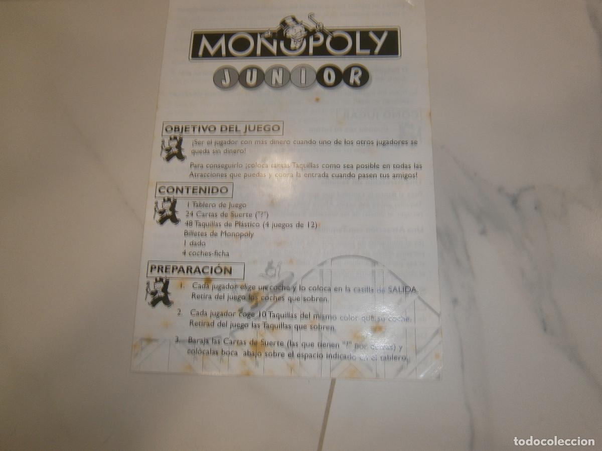 Juegos de mesa: Monopoly Junior - 1996 - PARKER - COMPLETO - Foto 5