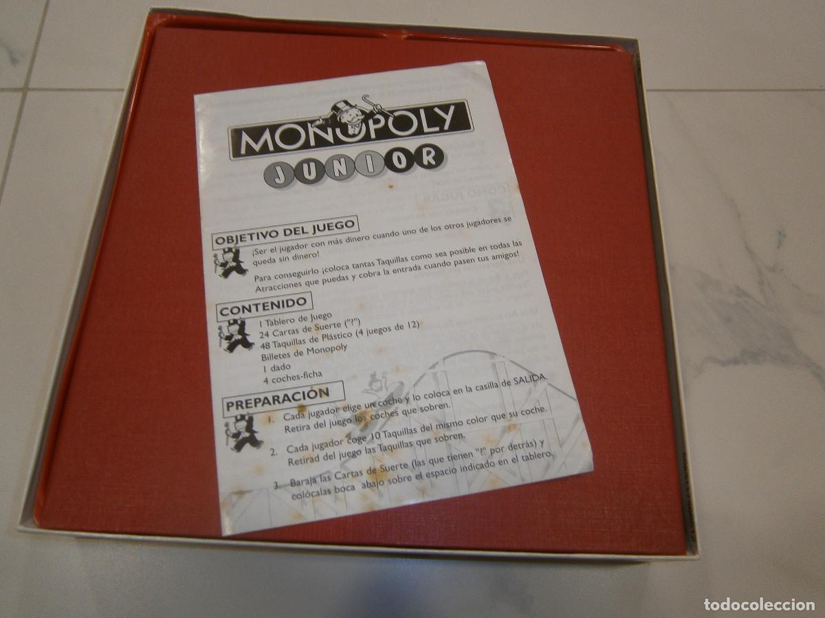 Juegos de mesa: Monopoly Junior - 1996 - PARKER - COMPLETO - Foto 8