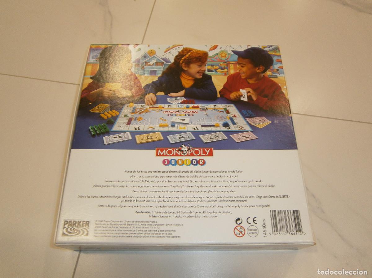 Juegos de mesa: Monopoly Junior - 1996 - PARKER - COMPLETO - Foto 2