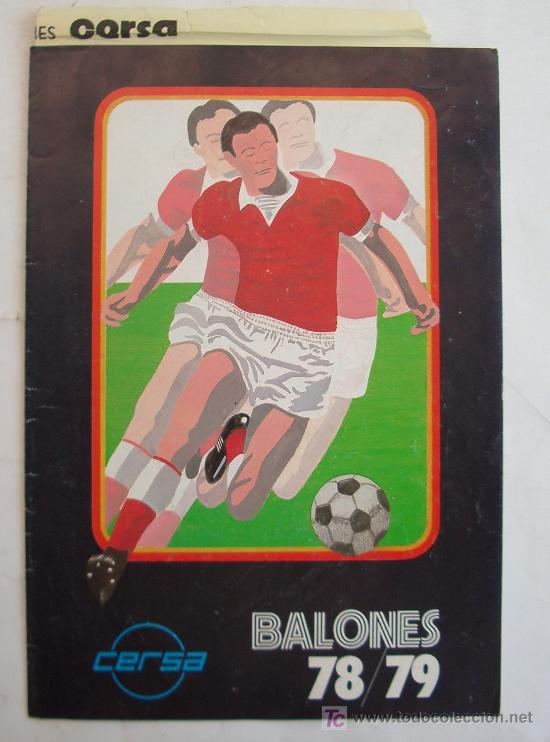 Juguetes antiguos: Cat&aacute;logo de balones Cersa. 1978. - Foto 1