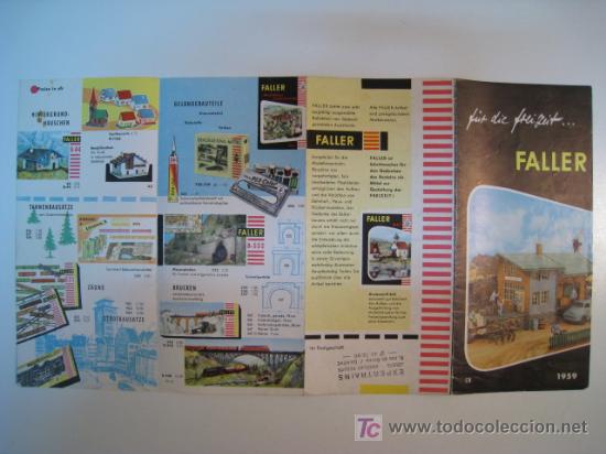 Juguetes antiguos: FALLER. COMPLEMENTOS FERROVIARIOS. CATALOGO - Foto 1