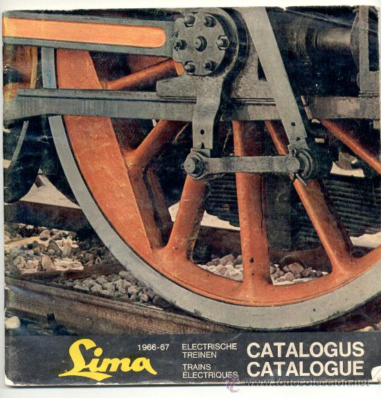 Old Toys: CAT&Aacute;LOGO DE TRENES &rdquo;LIMA&rdquo; - A&ntilde;o 1966 - FRANC&Eacute;S Y ALEM&Aacute;N.