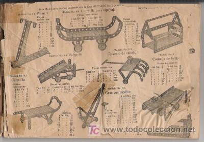 Juguetes antiguos: MANUAL DE INSTRUCCIONES DE MECCANO 0, 00 Y 00A - Foto 1