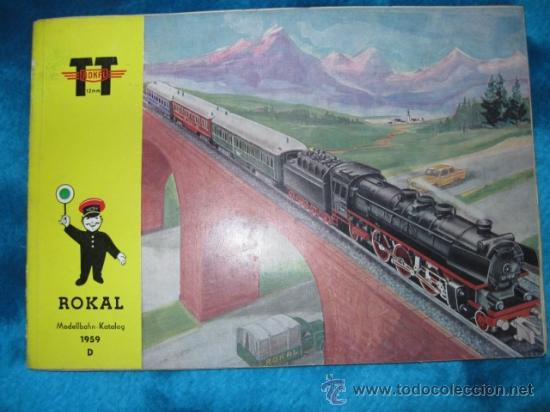 Old Toys: CATALOGO DE TRENES ROKAL 12 MM 1959 EDITADO EN ALEMAN.