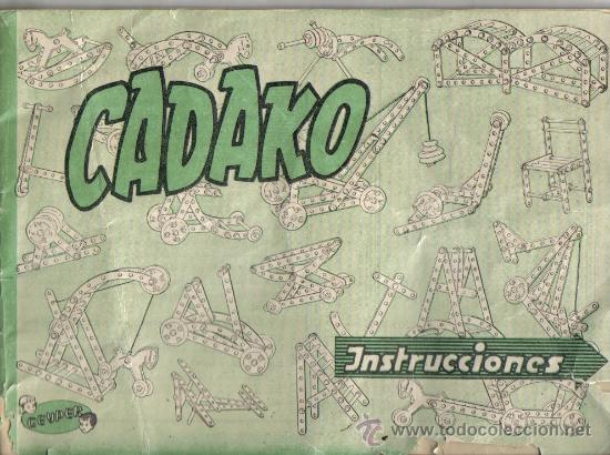 Old Toys: INSTRUCCIONES DEL JUEGO CADAKO DE LA CASA GEYPER 18 PAGINAS.