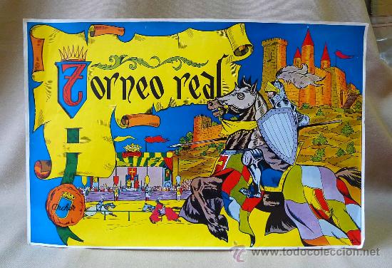 Giocattoli antichi: ANTIGUA LAMINA, TORNEO REAL, DE ARCHER, MEDIDAS: 39 X 25.5 CM.