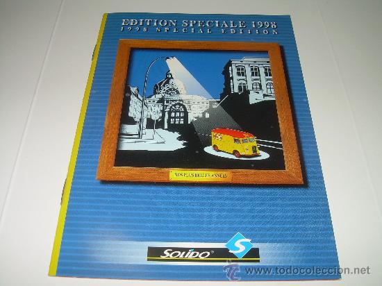 Brinquedos antigos: CATALOGO.....SOLIDO....A&Ntilde;O...1998.....11 PAGINAS