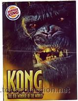 Juguetes antiguos: 00186 KING KONG FOLLETO DEL JUGUETE DE BURGER KING DE 2005. KIDS CLUB MEAL.