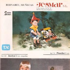 Juguetes antiguos: JESMAR MUÑECOS -ANUNCIO ORIGINAL DE 1972 - 21,5X 30 CMS - DE REVISTA DE LA ÉPOCA- VELL I BELL-