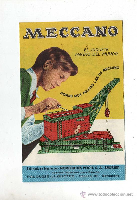 Old Toys: (M-ALB) PUBLICIDAD CATALOGO MECCANO , ILUSTRADO, DESPLEGABLE EN 3 HOJAS,