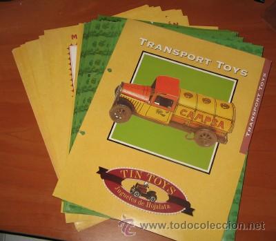 Old Toys: LOTE DE 44 FASC&Iacute;CULOS TIN TOYS Y TRANSPORT TOYS (SIN LOS JUGUETES)