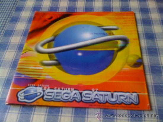 Juguetes antiguos: Folleto promocional cat&aacute;logo de juegos de Sega Saturn en