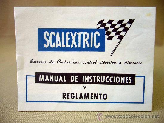Juguetes antiguos: SCALEXTRIC, MANUAL DE INSTRUCCIONES Y REGLAMENTO