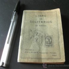 Juguetes antiguos: LIBRO DE SOLITARIOS - HERACLIO FOURNIER 1932 - 3ª EDICION