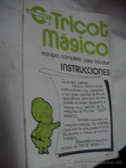Juguetes antiguos: ANTIGUO CATALOGO DE TRICOT MAGICO INSTRUCCIONES - ENVIO INCLUIDO A ESPA&Ntilde;A