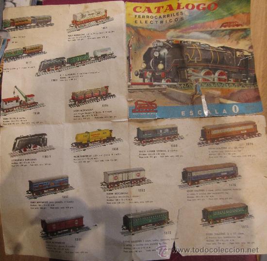 Juguetes antiguos: CAT&Aacute;LOGO FERROCARRILES EL&Eacute;CTRICOS PAYA ESCALA 0
