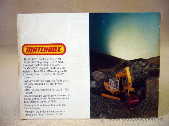 Juguetes antiguos: CATALOGO, MATCHBOX, CATALOGUE 1981/82 - Foto 4