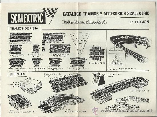 Jouets Anciens: CAT&Aacute;LOGO TRAMOS Y ACCESORIOS SCALEXTRIC - 1970