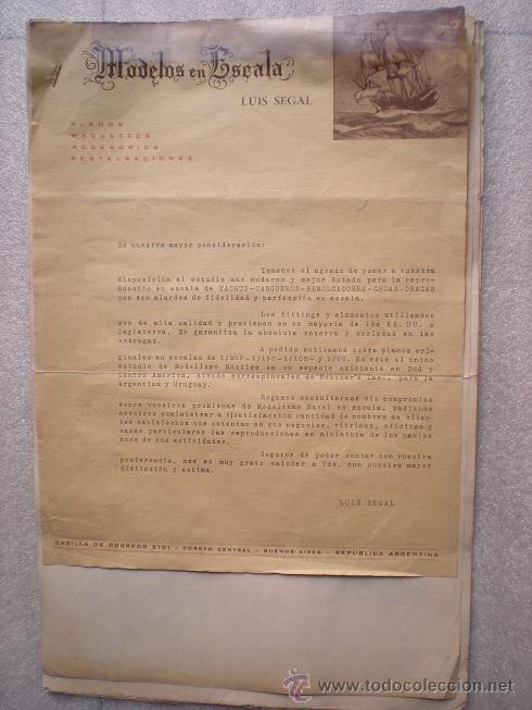 Old Toys: 3637 - BARCOS- MODELOS EN ESCALA LUIS SEGAL - CAT&Aacute;LOGO PUBLICITARIO DE NAV&Iacute;OS EN MINIATURA