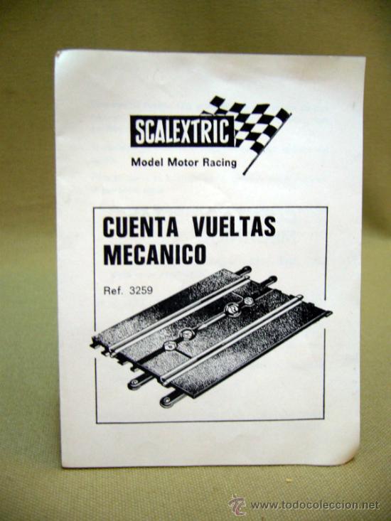 Giocattoli antichi: SCALEXTRIIC, INSTRUCCIONES, CUENTA VUELTAS MECANICOO, REF 3259
