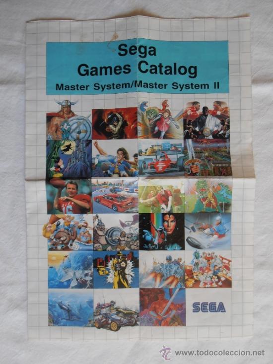 Jouets Anciens: CATALOGO DESPLEGABLE SEGA MASTER SYSTEM I Y II