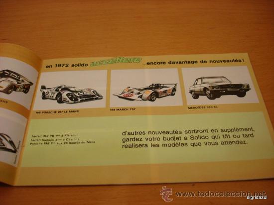 Juguetes antiguos: SOLIDO CATALOGO ORIGINAL 1972 - Foto 2