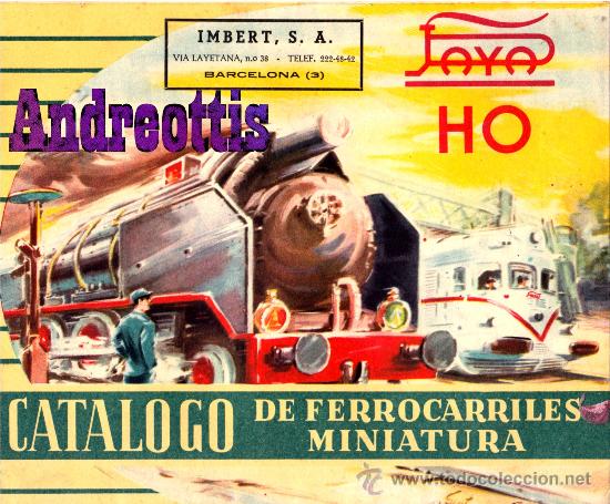 Old Toys: CATALOGO PAYA H O DE FERROCARRILES MINIATURA. IMBERT, S. A. (BARCELONA)
