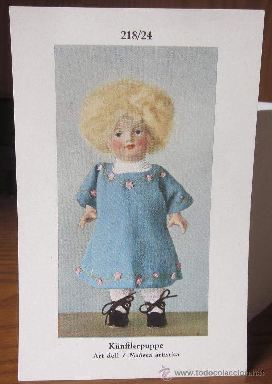Brinquedos antigos: MU&Ntilde;ECA K&Uuml;NFTLERPUPPE,REF.218/24,GERMANY,A&Ntilde;OS 20