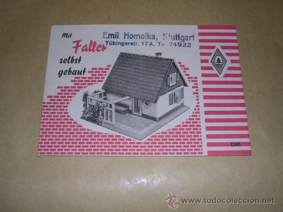 Old Toys: CATALOGO - JUGUETES FALLER , MIT SELBST GEBAUT ,ILUSTRADO TRIPTICO 6 PAG. 15X10,5 CM. A&Ntilde;OS 50/60