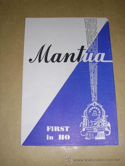 Juguetes antiguos: TRENES - CATALOGO MANTUA FIRST IN HO A&Ntilde;OS 50/60 TRIPTICO 14X9,5 CM.