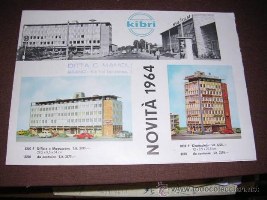 Juguetes antiguos: TRENES - CATALOGO KIBRI - NOVITA 1964 ILUSTRADO 4 PAG. - 21,5X15 CM.