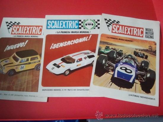 Juguetes antiguos: lote de tres catalogos de exin antiguos  scalextric