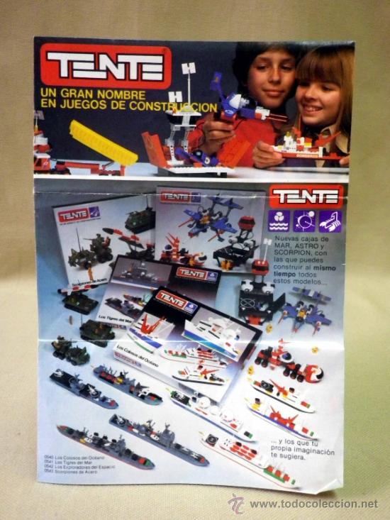 Jouets Anciens: CATALOGO JUEGO DE CONSTRUCCI&Oacute;N. TENTE. TRIPTICO. EXIN. 1980s