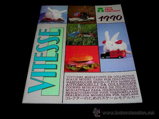 Jouets Anciens: Cat&aacute;logo autom&oacute;viles 1/43 Vitesse, Portugal, 27 p&aacute;ginas a color, original a&ntilde;o 1990. Excelente.